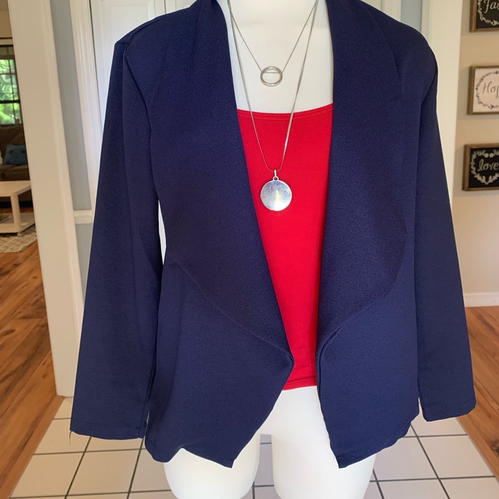 🌟Navy blue blazer/cardi- NEW
